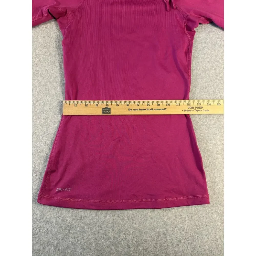 Nike Pro Women's Pink Pullover Sweater with Thumbholes, Size XS